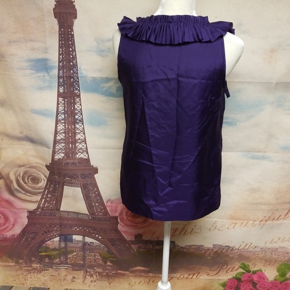 ⭐️ J.Crew silk pleated posy top - Picture 5 of 7